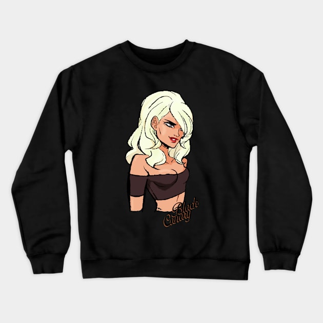 Black Canary Crewneck Sweatshirt by JamesCMarshall